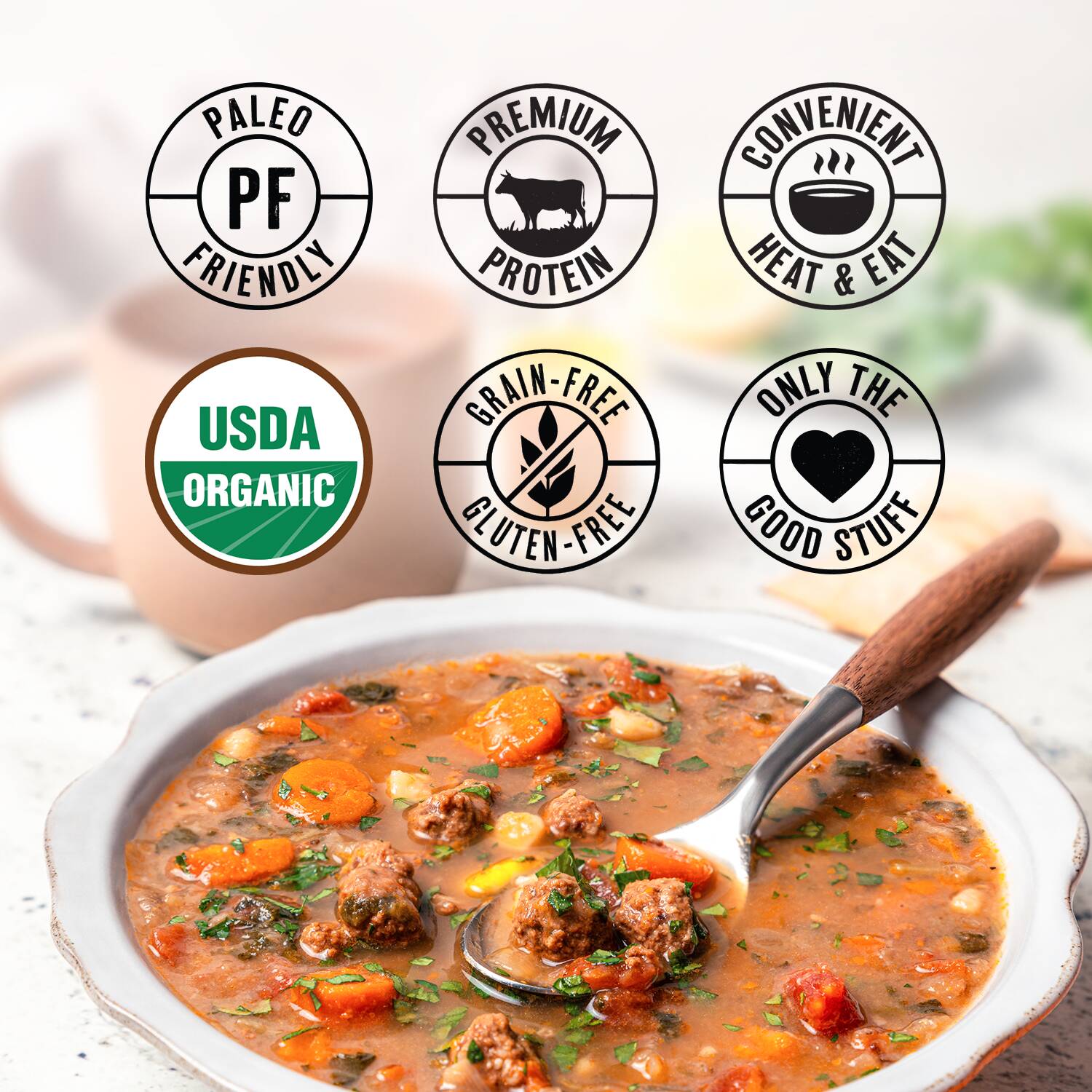 True Primal Hearty Beef Organic Soup benefits